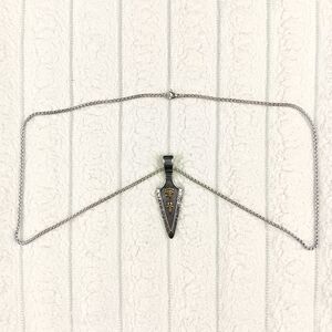 Coptic Cross Necklace Spearpoint Arrowhead Pendant